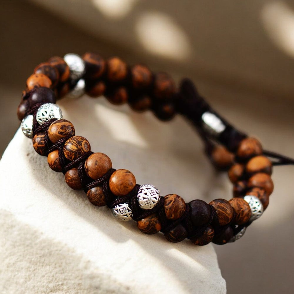 Heren Vintage Jasper Armband