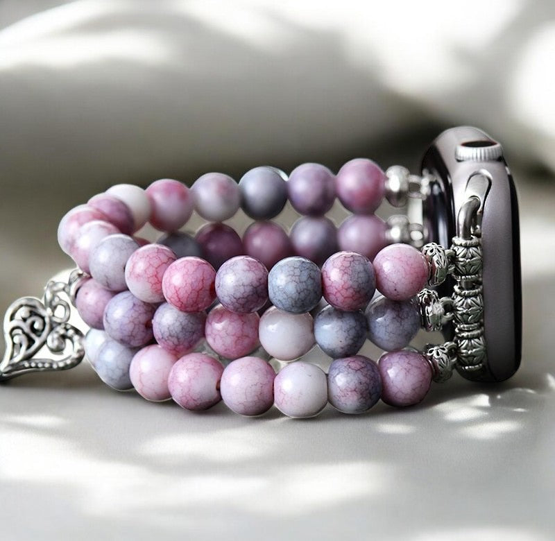 Pastel Liefde Stretch Apple Watch Bandje