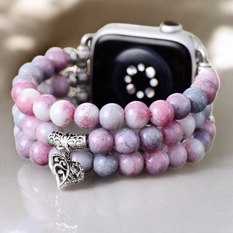 Pastel Liefde Stretch Apple Watch Bandje