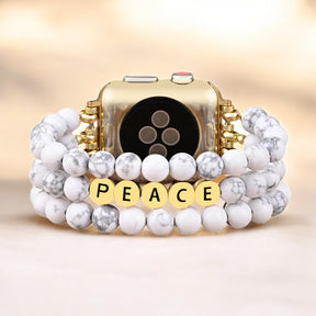 Howlite Vrede Inspiratie Apple Watch Band