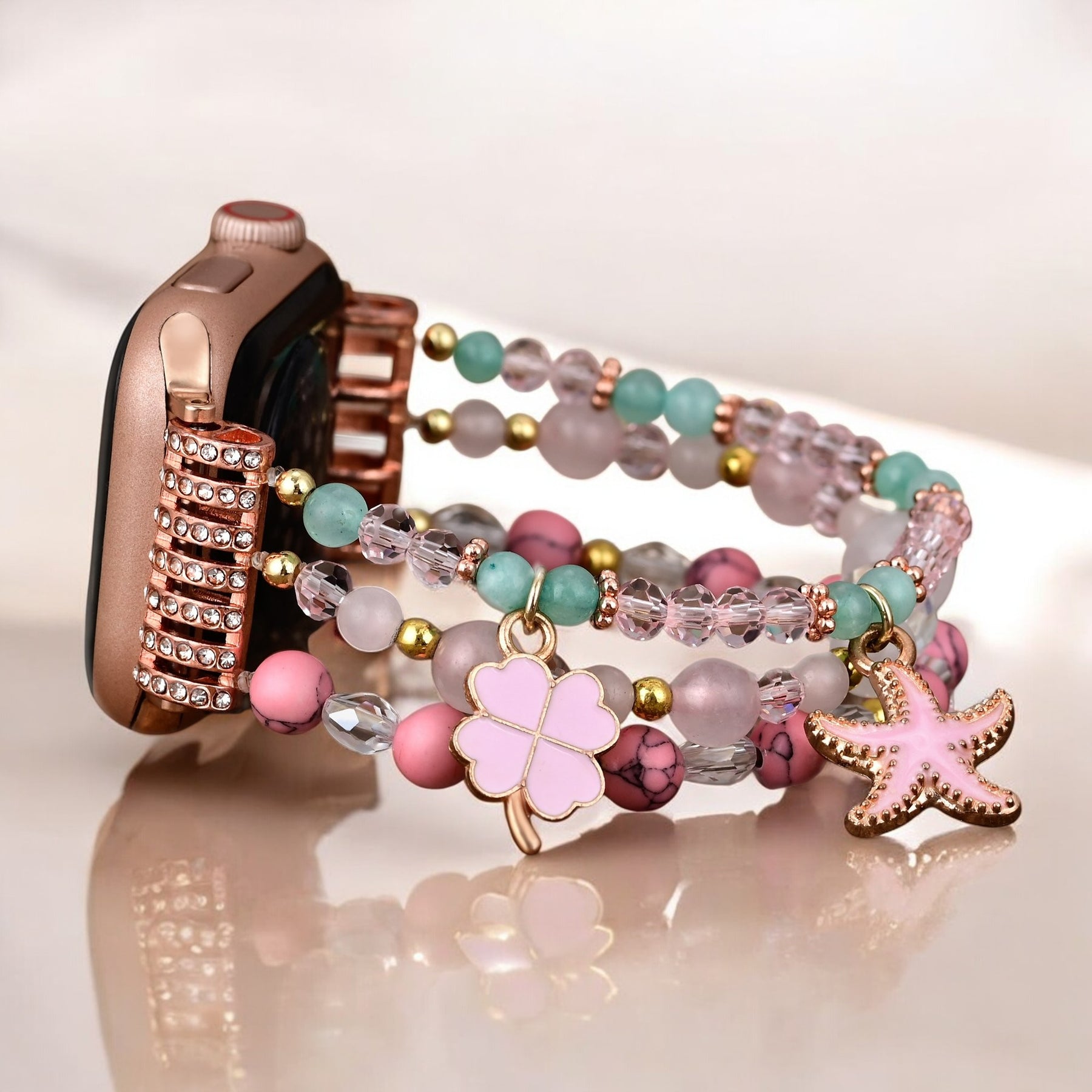 Pink Sands Stretch Apple Watch-band