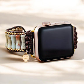 Verfijnde imperiale Jasper Apple Watch -band
