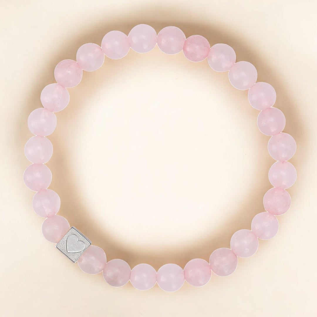 Valentijns Zilveren Liefdeskralen Armband