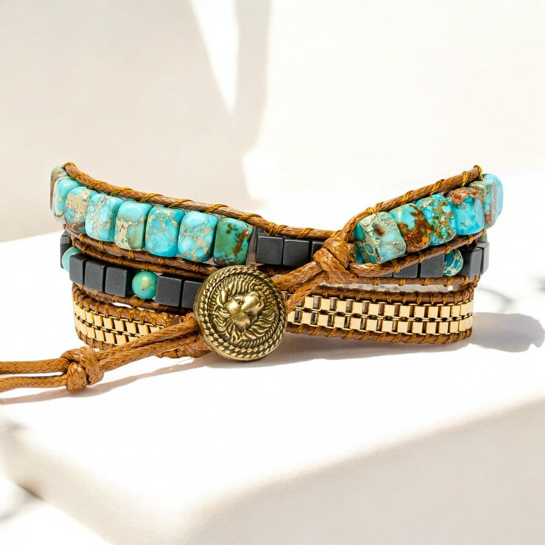 Turkooise Kalmerende Energie Apple Watch Band