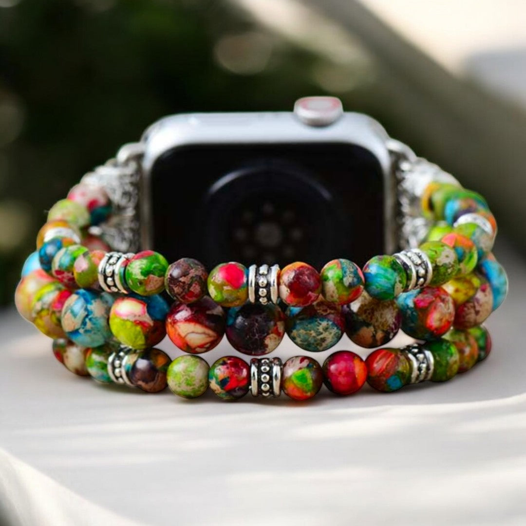 Vineyard Jasper Stretch Apple Watch-band