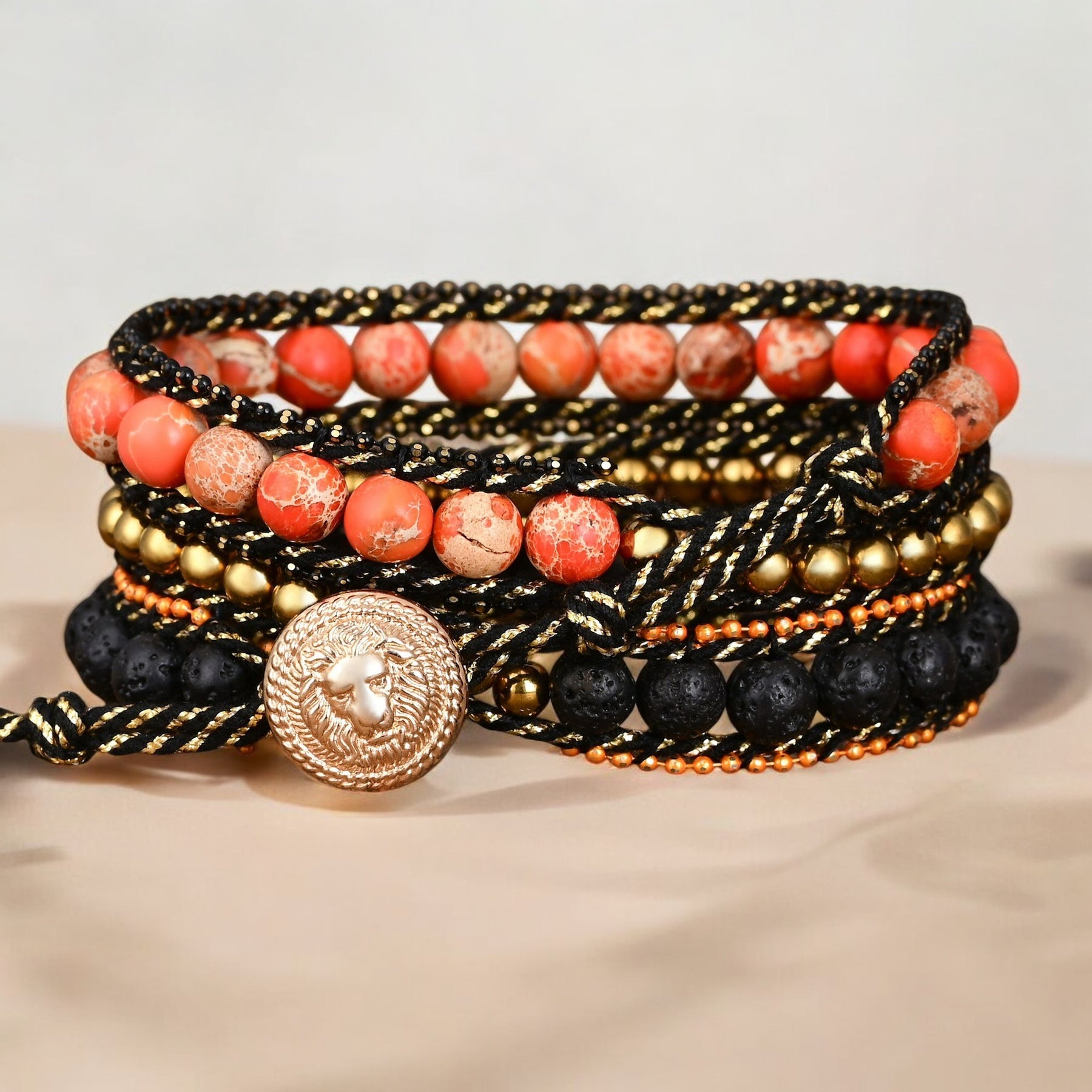 Wicked Pompoenveld Wikkelarmband
