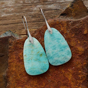 Amazonite Protection Drop Earrings - Cape Diablo