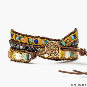 Earth Emperor Jasper Wrap Bracelet - Cape Diablo