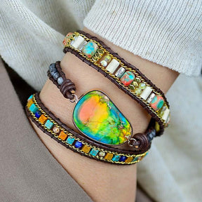 Earth Emperor Jasper Wrap Bracelet - Cape Diablo